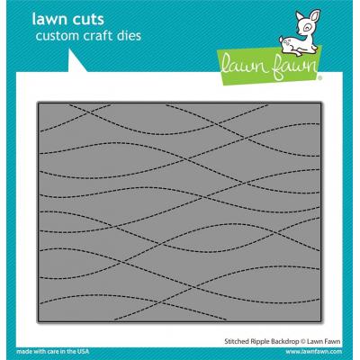 Lawn Fawn Lawn Cuts - Stitched Ripple Backdrop: Landscape